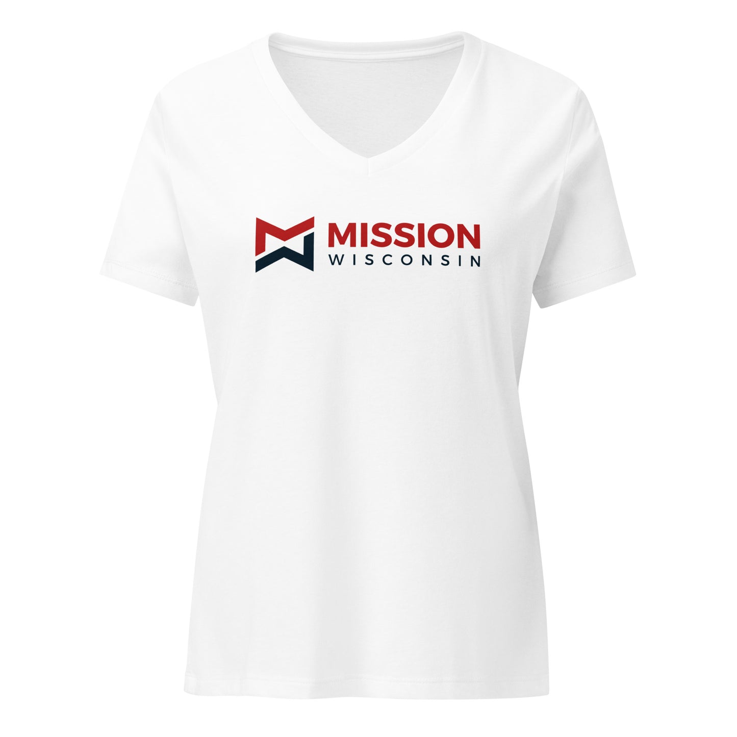 Women’s V-Neck T-Shirt - Mission Wisconsin